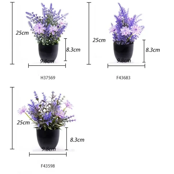 Lilla Lavendelblomster i Potte dekorasjon