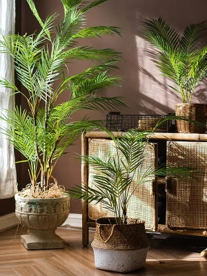 125 cm plastmonstera med tropiske blader til hjemmedekor