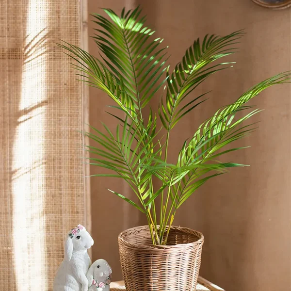 125 cm plastmonstera med tropiske blader til hjemmedekor
