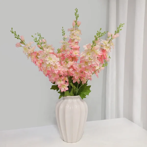 6 stk Blå Delphinium Kunstige Blomster
