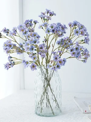 3 stk/Bukett Kunstige Blomster