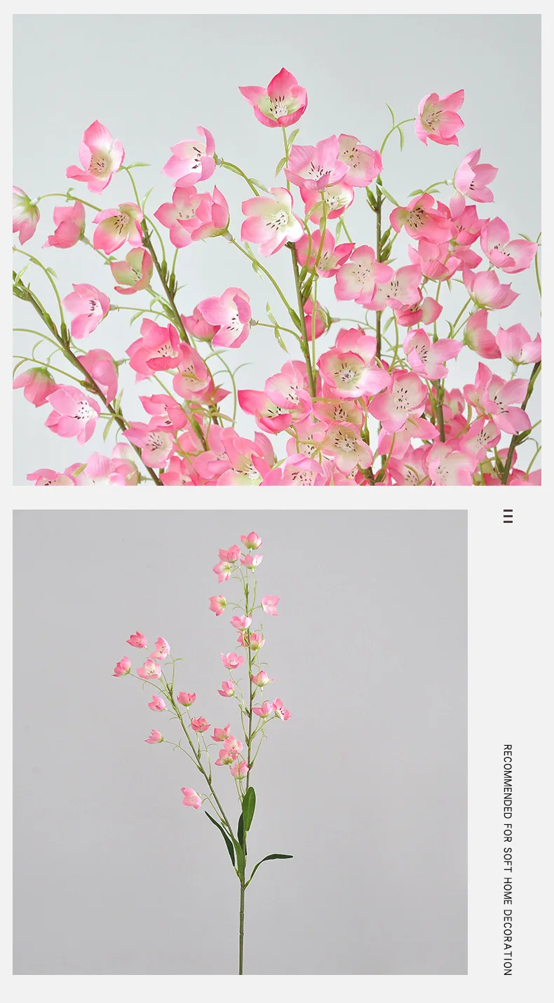 95 cm kunstig klokkeblomst dekorasjon