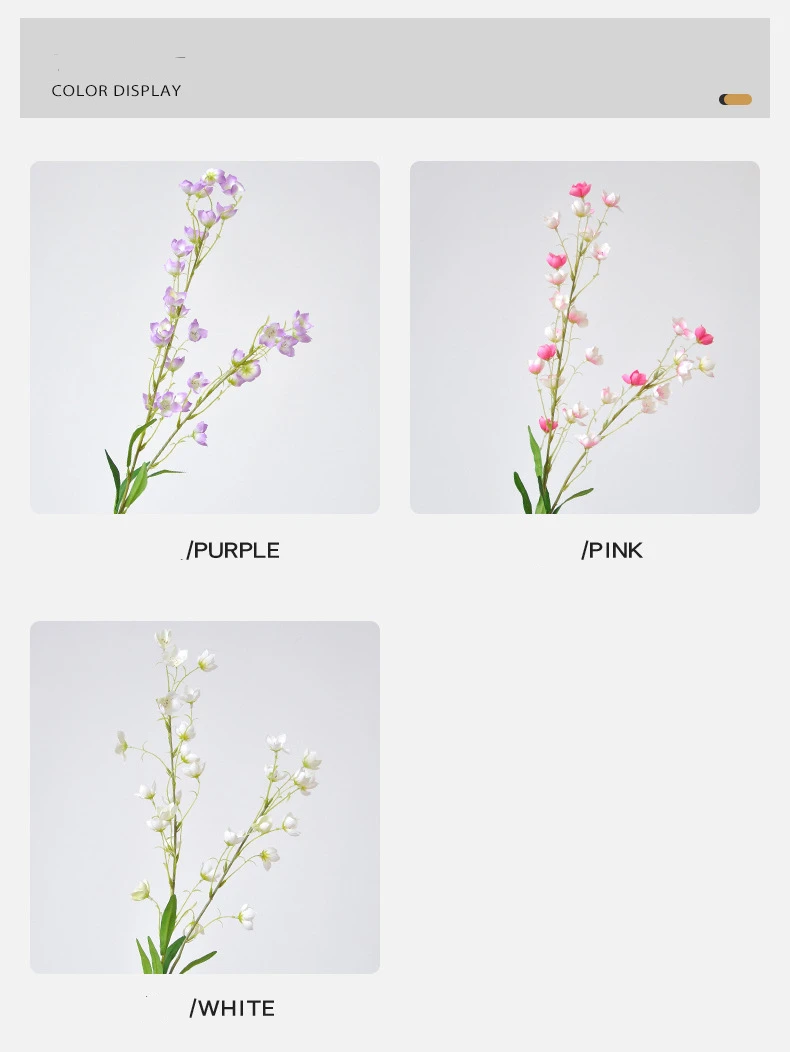 95 cm kunstig klokkeblomst dekorasjon