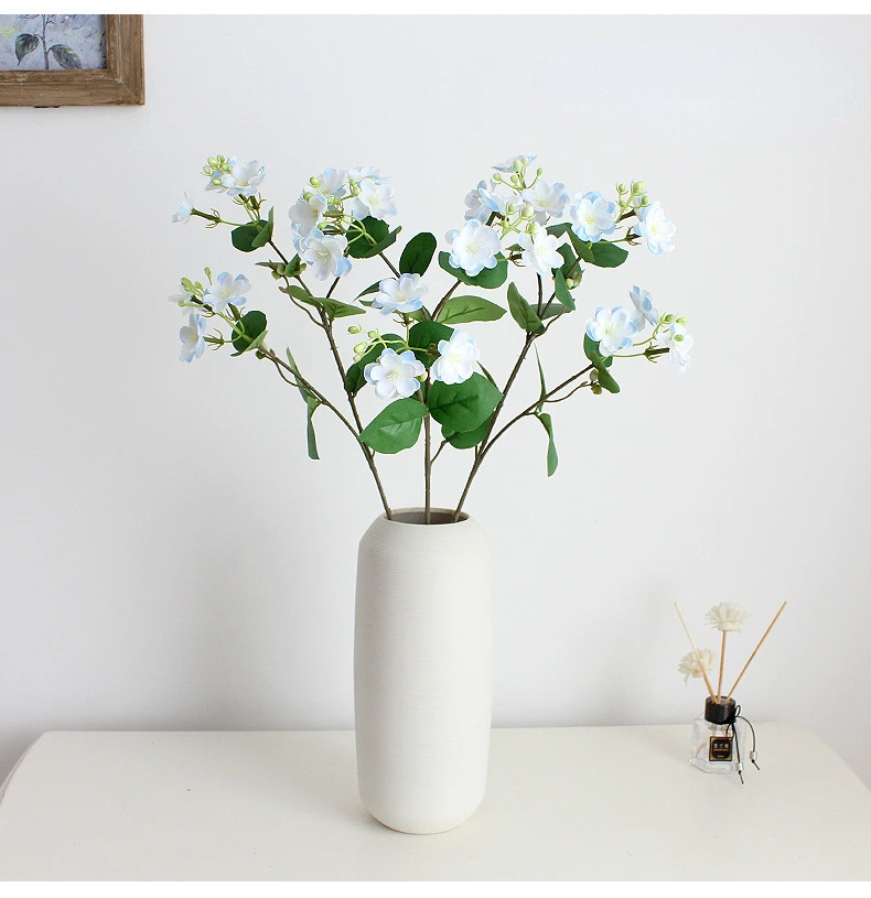 00 cm kunstig sjasmin 9 blomsterhoder dekorasjon