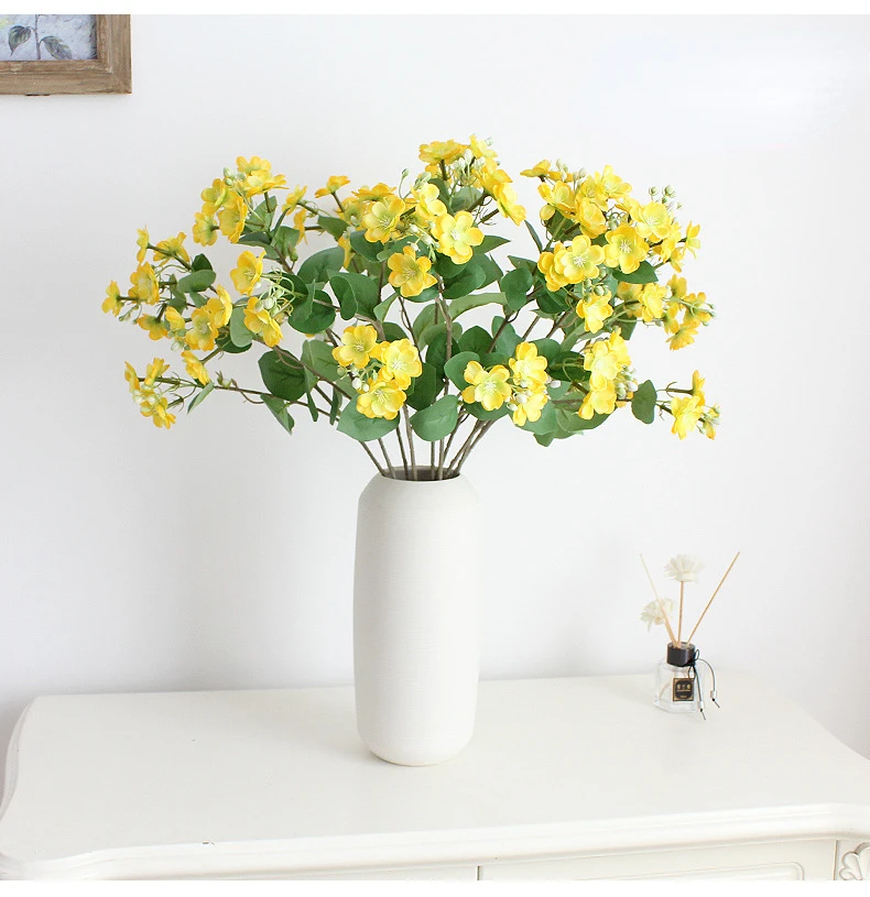 00 cm kunstig sjasmin 9 blomsterhoder dekorasjon