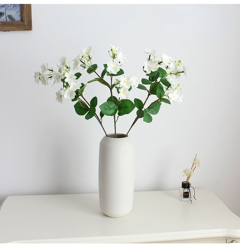 00 cm kunstig sjasmin 9 blomsterhoder dekorasjon