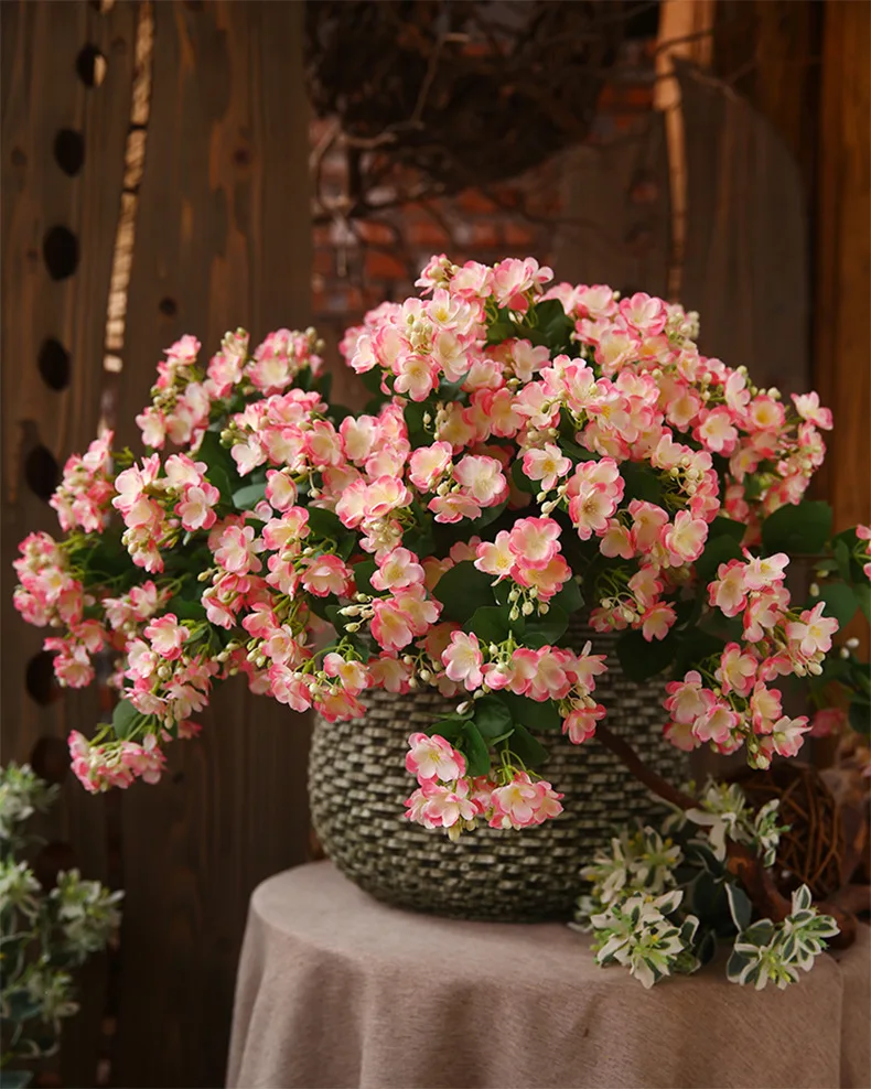 00 cm kunstig sjasmin 9 blomsterhoder dekorasjon
