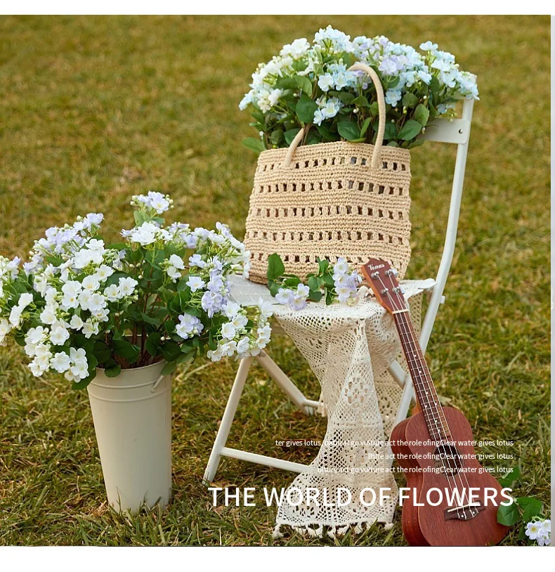 00 cm kunstig sjasmin 9 blomsterhoder dekorasjon