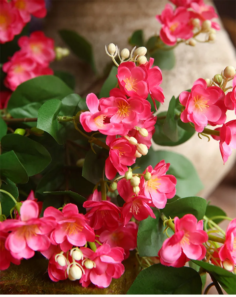 00 cm kunstig sjasmin 9 blomsterhoder dekorasjon