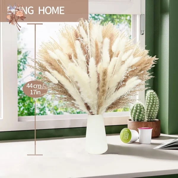 75 stk Tørkede Pampas og Bunny Tails –  Nordisk Stil