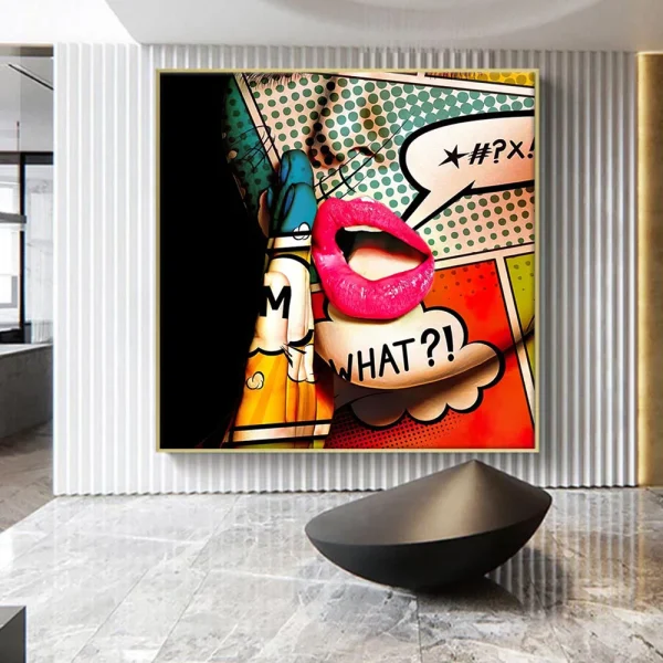 Moderne Popkunst – Kul Graffiti-jente Plakat