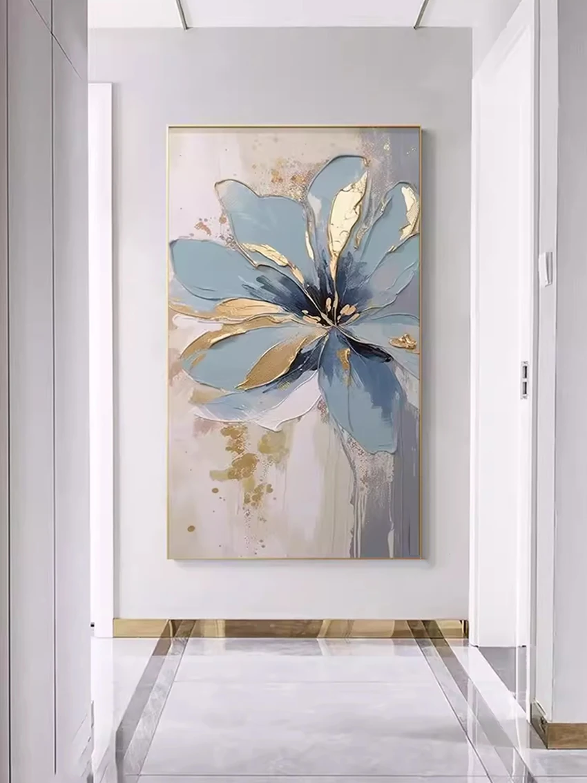 100% Handpainted Oil Painting On Canvas New Handmade Knife Flower Oil Painting Wall Art Picture Home Decoration For Living Room
