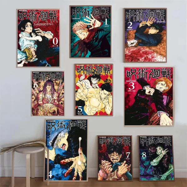 Jujutsu Kaisen Whitepaper Poster HD Quality