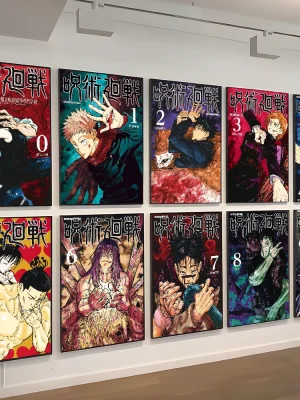 Jujutsu Kaisen Whitepaper Poster HD Quality