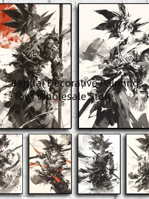 Anime Super Saiyan Goku Painting Poster