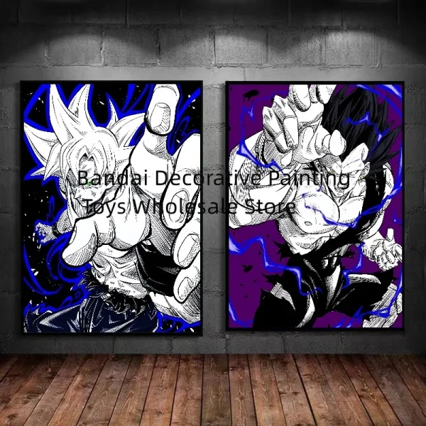 Anime Super Saiyan Goku Painting Poster