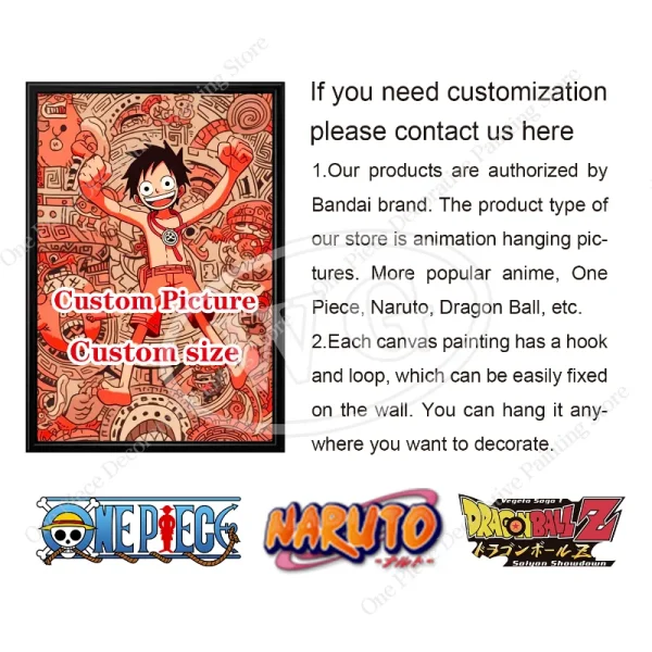 New Bandai Anime Posters One Piece Monkey D Luffy