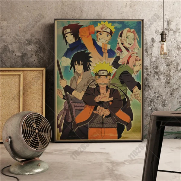 Peripheral Anime Retro Naruto Poster