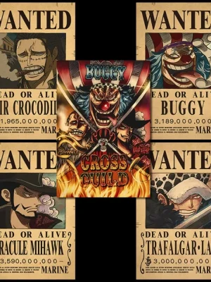 One Piece Anime 5th Gear Nika Form Roronoa Zoro Katakuri Bounty Wanted Poster