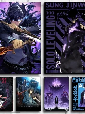 Solo Leveling Anime Canvas Painting Home Living Room Bedroom Bar Aesthetic Decoration