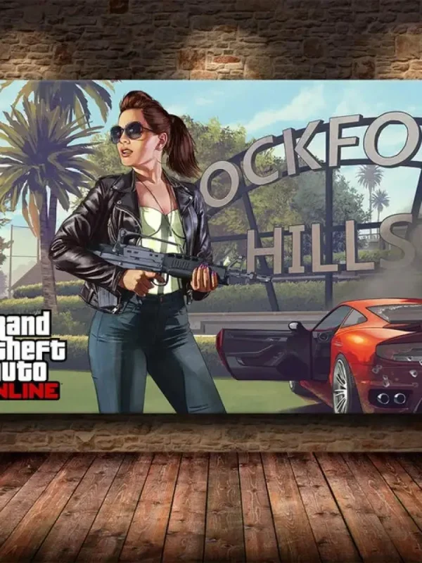 Video Game GTA 5 Grand Auto Poster Canvas Painting Wall Art