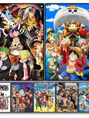 1PC Straw Hat Pirates Popular Anime One Piece Poster