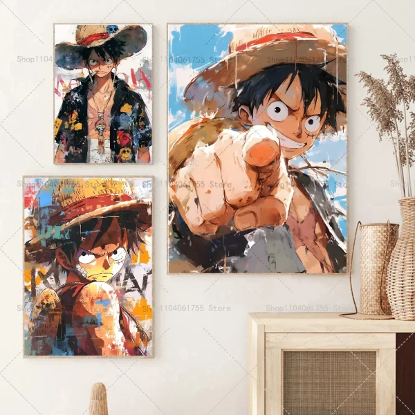 One Piece Luffy Anime Poster