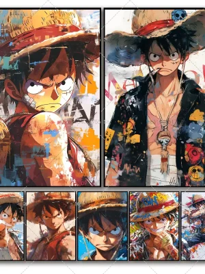 One Piece Luffy Anime Poster