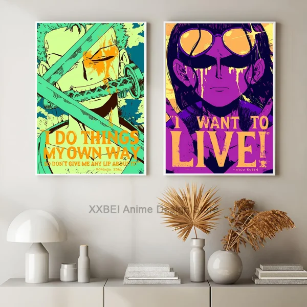 Straw Hat Pirates Japanese Popular Anime One Piece Poster