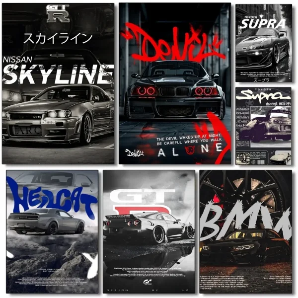 1PC Cool Supercar Car Poster