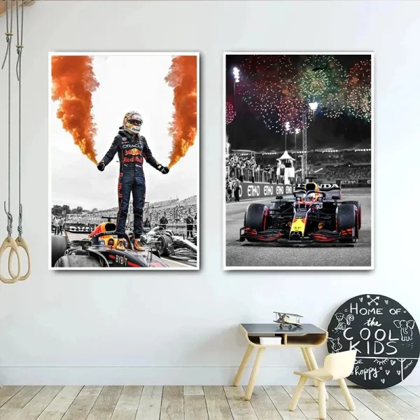 F1 Racer Formula Portrait World Champion Poster