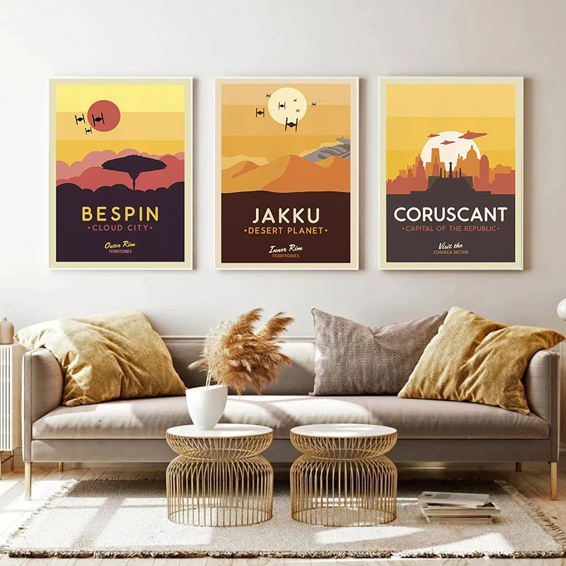 Modern Star Planet Posters