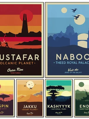 Modern Star Planet Posters