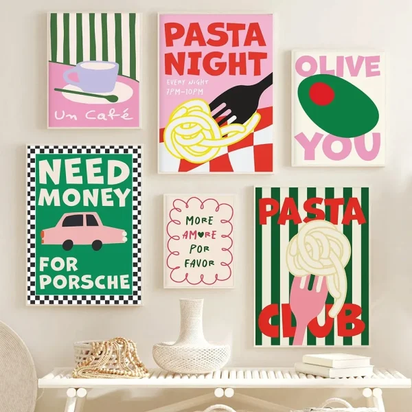 Color Food Art Quote Poster