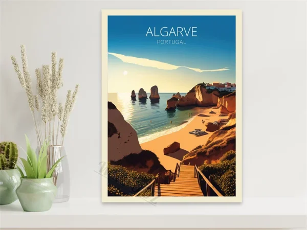 Retro Holiday Travel City Algarve Amsterdam Canvas Painting Print Posters