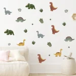 Cartoon Animal Cute Dinosaur Wall Stickers Removable for Kids