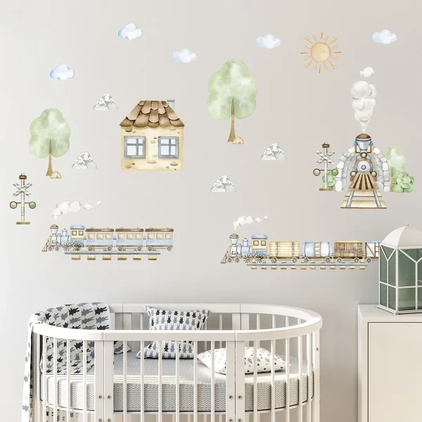 Cartoon Cute Train Wall Sticker