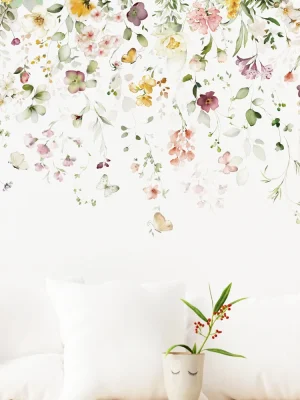 Nordic Butterfly Leaf Wall Stickers