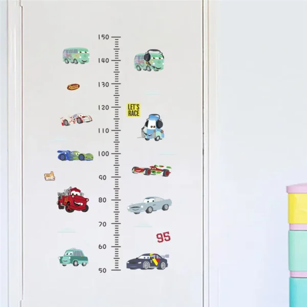 Cartoon Growth Chart Height Measure Car Wall Sticker