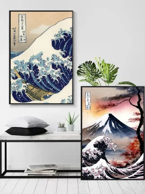 Japanese art Great Wave Vintage Posters