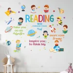Cartoon Characters Space Planet Wall Sticker