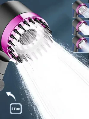 Dusjfilter med 4 moduser – massasje og høytrykk