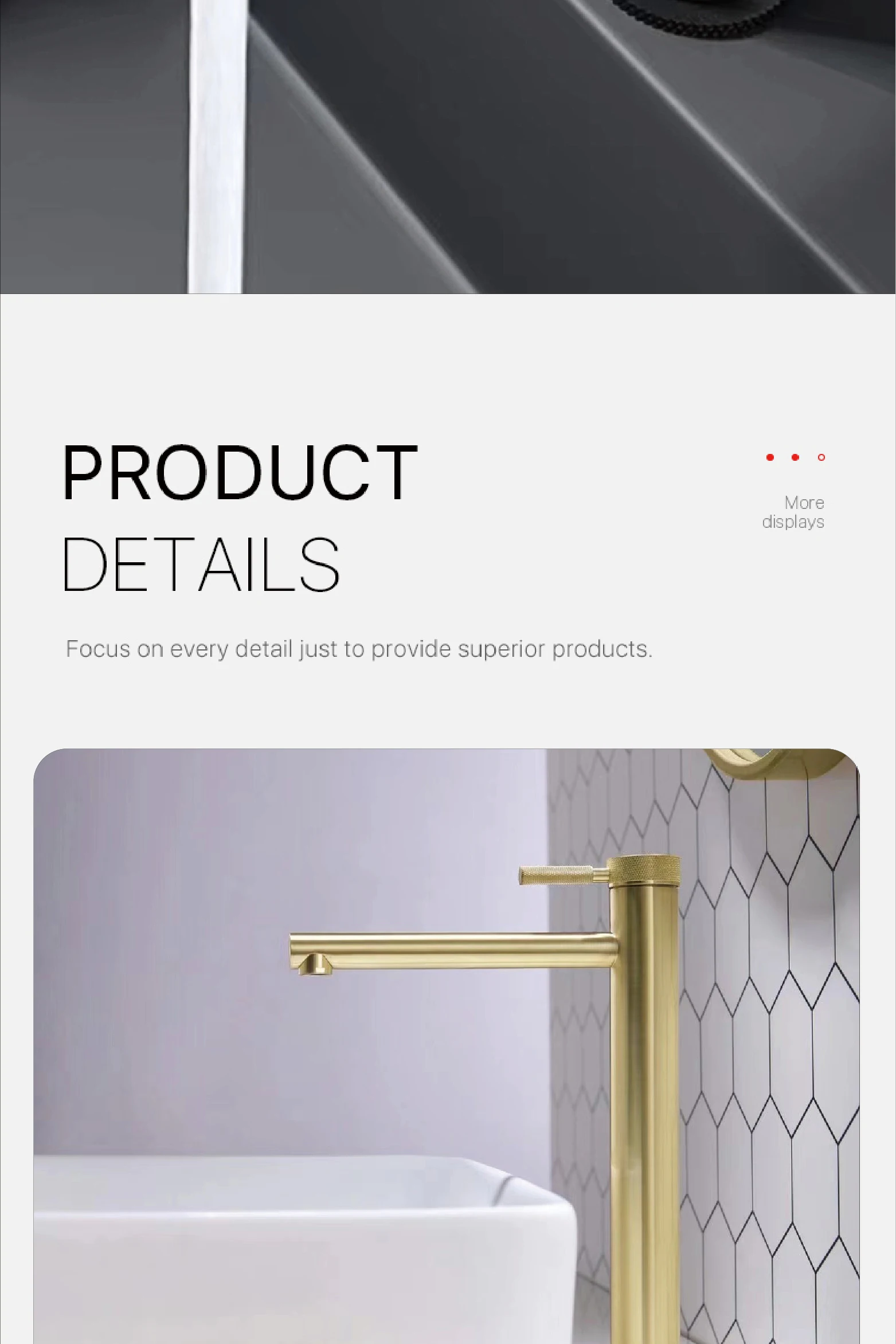 Black Brass Bathroom Faucet, classic pattern design, single control, single handle, cold and hot dual control basin faucet