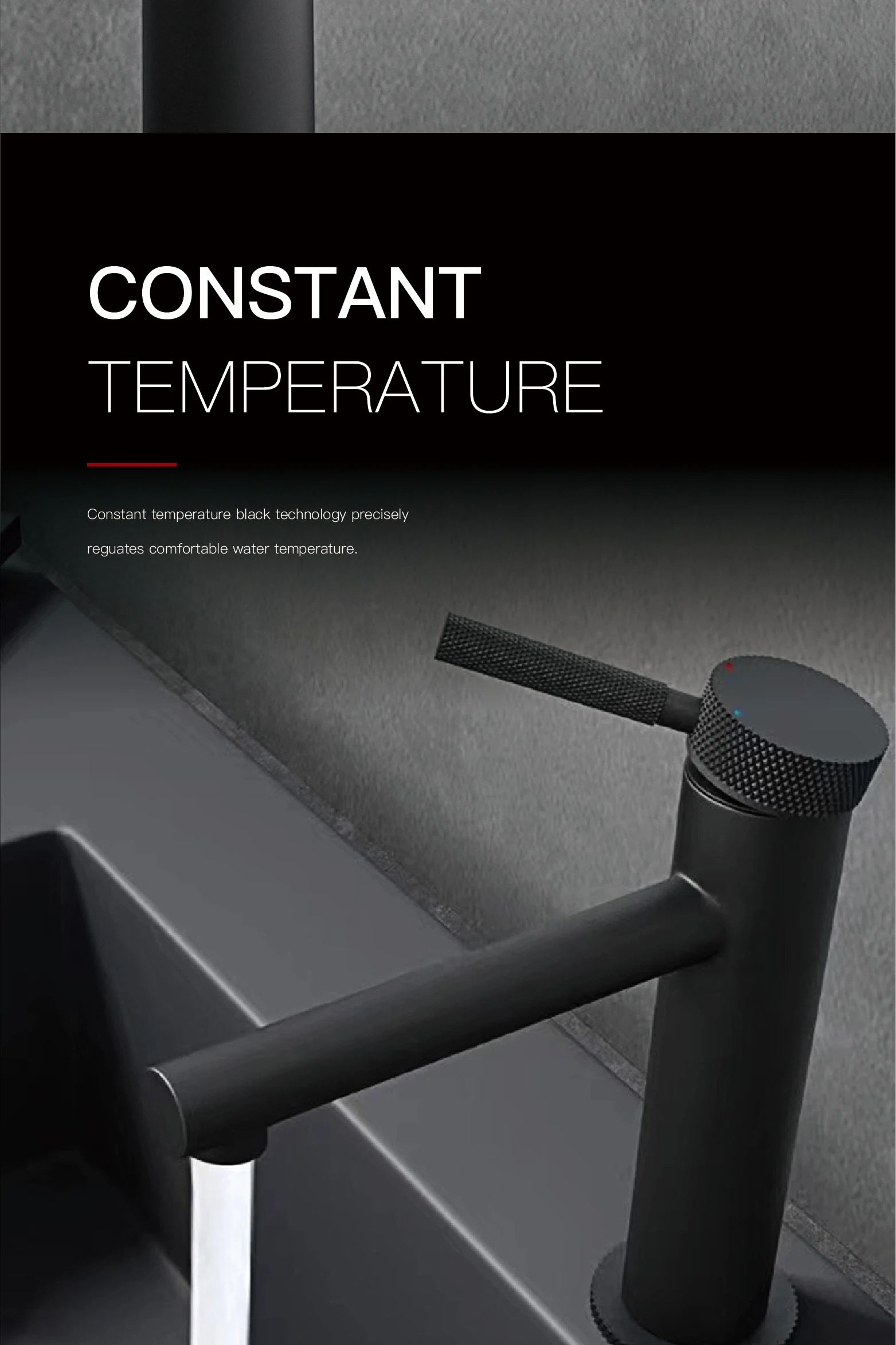 Black Brass Bathroom Faucet, classic pattern design, single control, single handle, cold and hot dual control basin faucet