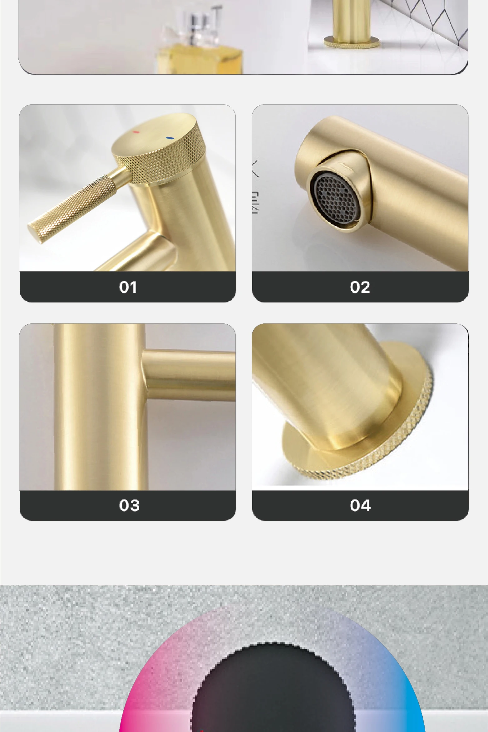 Black Brass Bathroom Faucet, classic pattern design, single control, single handle, cold and hot dual control basin faucet