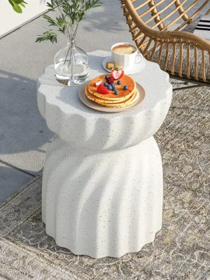 Contemporary Lightweight Concrete Accent Sidebord