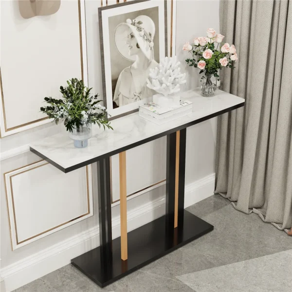 Elegant Konsollbord med Sinterstein – Moderne og Allsidig Design