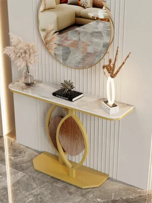 Eksklusivt Design Gullblad Konsollbord