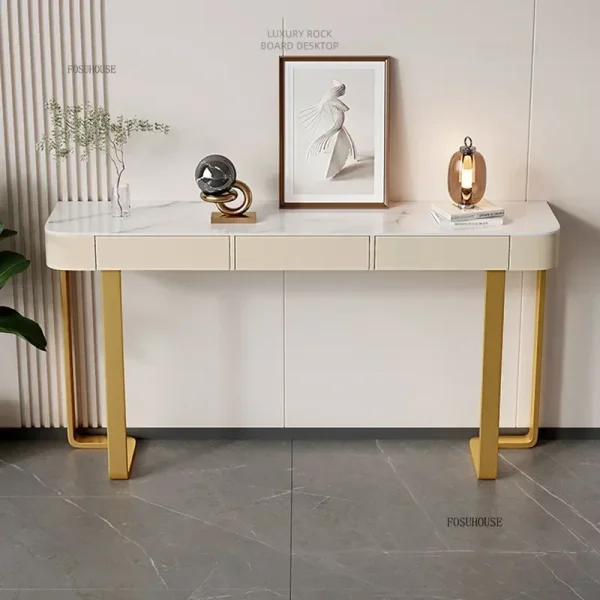 Luksuriøst Italiensk Konsollbord – Med Skuff og Elegant Design til Stue og Gang