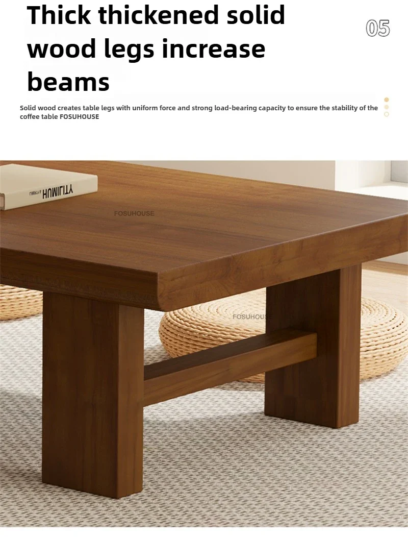 Japanese Solid Wood Coffee Tables